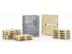 02415 - Bruder Toys Warehouse Logistics Set 2 Mesh Boxes 2
