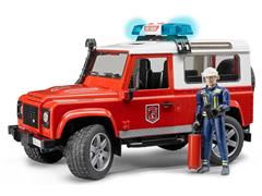 02596 - Bruder Toys Land Rover Fire Department Vehicle