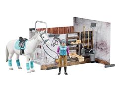 62506 - Bruder Toys Horse Barn Play Set High Impact ABS