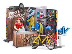 63120 - Bruder Toys Bike Shop and Service Playset
