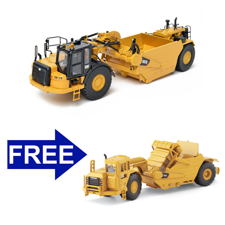 Caterpillar 637K Coal Bowl Tractor-Scraper - Precision Diecast