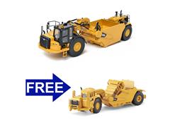 CCM #SCRAPER-COMBO - Caterpillar 637K Coal Bowl Tractor-Scraper - Precision Diecast Scale Model