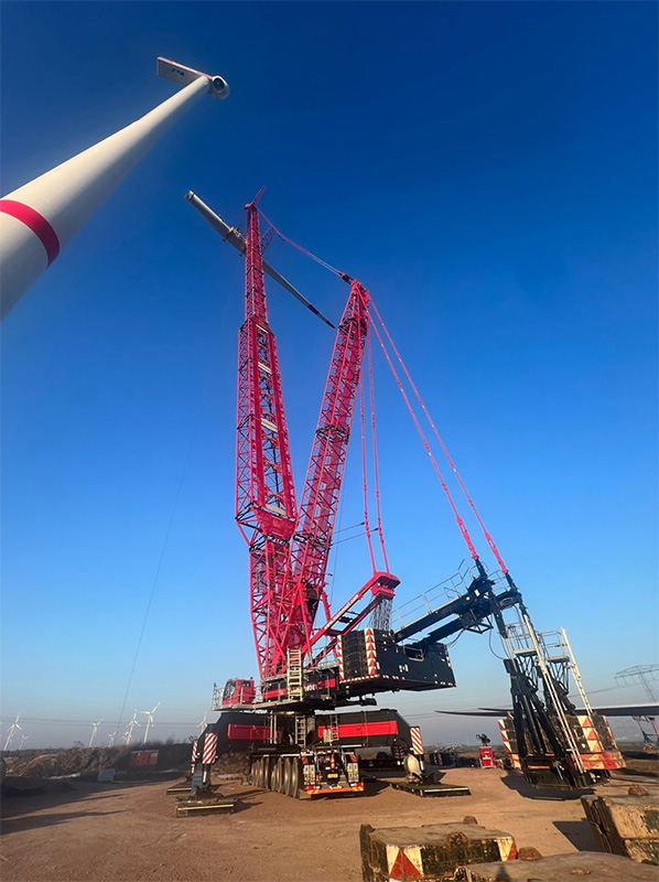 CONRAD リープヘル LG1750 クレーン1/50 Mammoet - Liebherr LG 1750 SX3 Lattice Boom Mobile Crane - 410312