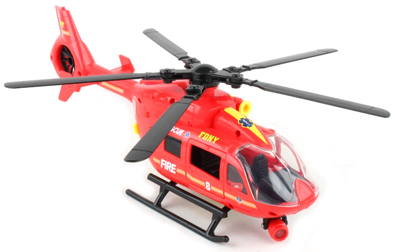 しょう！クイーンズヘナ セット レッド イエロー セット 未使用 FDNY Ambulance Helicopter with Lights and Sounds - NY9040