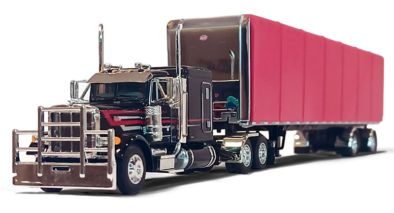 Peterbilt Model 379 with 63 Flat Top Sleeper and 53 Utility Roll