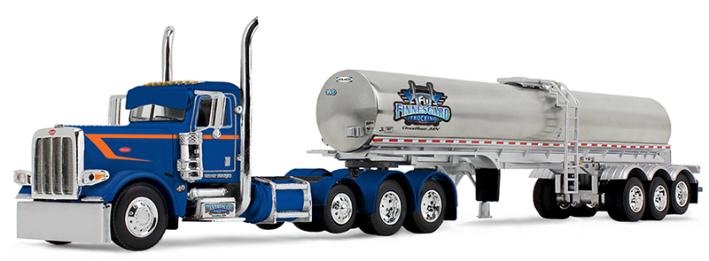 Finnesgard Trucking - Peterbilt Model 389 Tri-Axle Day Cab in Blue