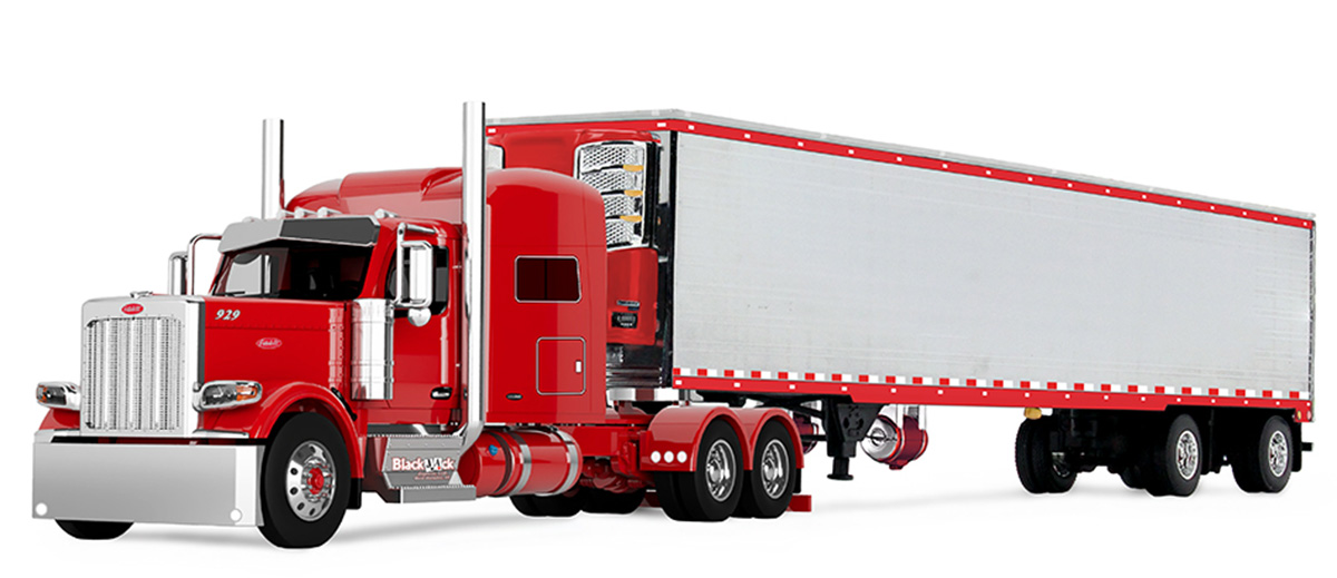 Blackjack Express - Peterbilt Model 589 in Red with 78 Mid-Roof