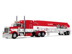 DCP #60-2146 - Busted Knuckle Garage - Peterbilt Model 389 with 63 Mid-Roof Sleeper Heil Fuel Tank Trailer