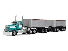 DCP #60-2291 - Kenworth W900A Day Cab with 22 Dual End Dump Trailers