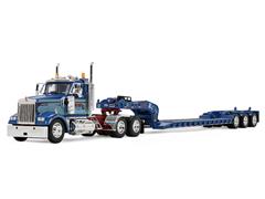 DCP #60-2356 - Sid Kamp - Kenworth W900L Day Cab in Blue with Fontaine Magnitude Lowboy Trailer