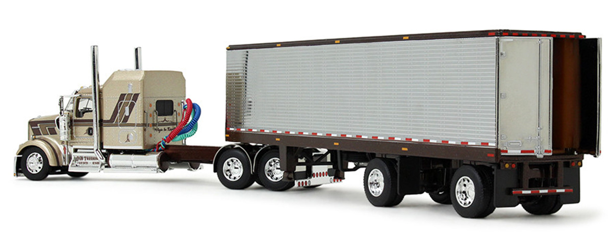 Kenworth W900L with 60 Aerodyne Sleeper and 40 Vintage Trailer