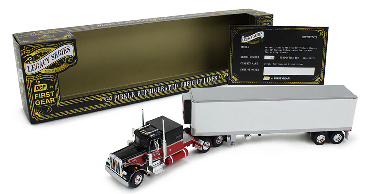Pirkle Refrigerated Freight Lines - Peterbilt Model 359 with 60