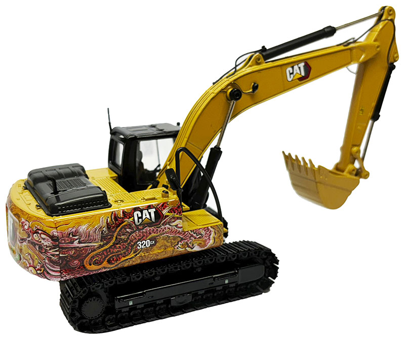 Caterpillar 320 GX Hydraulic Excavator with Dragon Totem