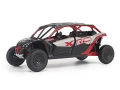 DIECAST MASTERS #60034 - Can-Am Maverick X3 MAX X RC Turbo RR ATV in Black and Gray with Red Accents
