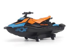 DIECAST MASTERS #60040 - Sea-Doo Spark Trixx 3-Seater with Roller Stand in Blue and Orange