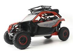 DIECAST MASTERS #68004 - Can-Am Maverick X3 X RC Turbo RR ATV in White and Orange With Accessories