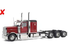 DIECAST MASTERS #71145-X - Peterbilt Model 589 131 BBC Configuration with 58 Sleeper and Tridem Axle Semi in Legendary Red