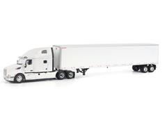 DIECAST MASTERS #71182 - Peterbilt 579 Ultraloft Sleeper-Cab Tandem Semi Tractor with Great Dane Champion 53 Dry Cargo Trailer in White