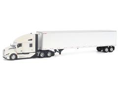 DIECAST MASTERS #71183 - Kenworth T680 Next-Gen 76in-High-Roof Sleeper-Cab Tandem Tractor with Great Dane Champion 53 Dry Cargo Trailer in White