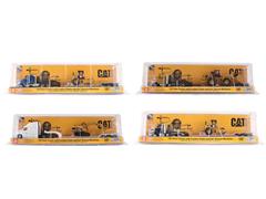 DIECAST MASTERS #84411A-CASE - Caterpillar Machines with Tractor and Lowboy Series II - 4-Piece Case