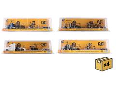 DIECAST MASTERS #84411A-MASTER - Caterpillar Machines with Tractor and Lowboy Series II - 16-Piece MASTER Case