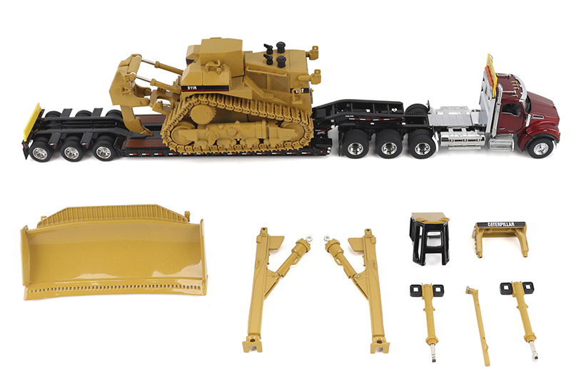 Kenworth T880 Cab Tandem and Trail King TK120 Lowboy with