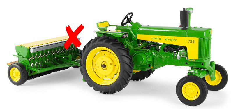 値下げ』ERTL社製のジョンディア730トラクター セット John Deere 730