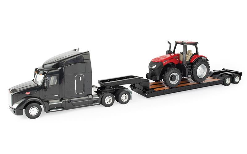 thumbnail image 2 of ERTL 1/32 Big Roads Peterbilt 579 With Lowboy Trailer & 2 Bobcat S450 Skidloaders – Diecast Model Set – Ages 3+ – 47368 2 of 6
