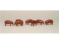 12664-25 - ERTL Toys Pigs_Hogs Duroc Brown Bag of 25 Theyre