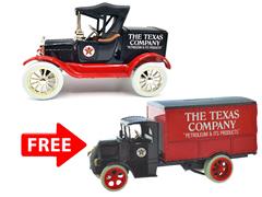 1920TEX-COMBO1 - ERTL Toys Texaco 5 1988 1918 Ford Runabout Truck