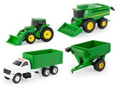 37685-A - ERTL Toys John Deere 4 Piece Harvesting Gift Set