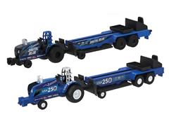 ERTL #37940C-SET - New Holland Puller Tractor with Sled Two-Piece Set