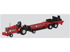 ERTL #37941C-A - Red Legend - Case IH Puller Tractor with Sled