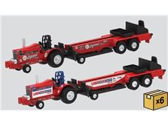 ERTL #37941C-CASE - Case IH Pullback Puller Tractor with Sled in America 250 Deco - 12-Piece CASE