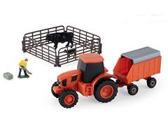 ERTL #37976A-2 - Kubota 10-Piece Farm Playset with Tractor