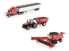 44384 - ERTL Toys Case IH 8250 Combine Harvesting Playset Playset