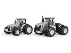 45647A - ERTL Toys John Deere 9570R and 8400R Tractors Silver