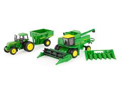 45821 - ERTL Toys John Deere Vintage 7720 Combine Harvest Playset