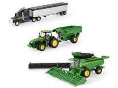 45955 - ERTL Toys John Deere Grain Harvesting Playset