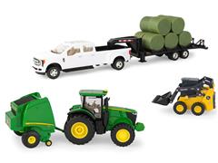 46771 - ERTL Toys John Deere Round Hay Bale Playset