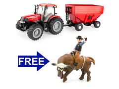 ERTL #47246-COMBO - Case Puma 170 Tractor with Gravity Wagon - Big Farm Series