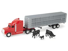 47597 - ERTL Semi and Livestock Trailer