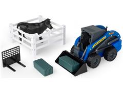 ERTL #47703 - New Holland Skid Steer Farm Playset - Big Farm Series