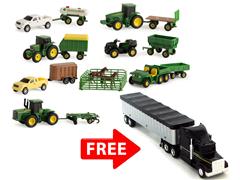 JOHNDEERE-COMBO1 - ERTL Toys John Deere Vehicle Value Mix Playset LP64813_FREE