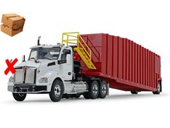 FIRST GEAR #10-4275-X - Kenworth T880 Winch Truck in White and Pinnacle Frac Tank Trailer in Viper Red