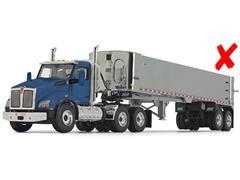 Kenworth T880 in Surf Blue with East Genesis End Dump Trailer in Chrome #50-3451-X