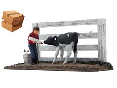 90-0500-BOX - First Gear Replicas First Bottle Feeding 2 Figure Set Farm