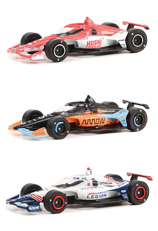 グリーンライト2022 インディアナポリス500 ポディウム　3カーセット 2022 Indianapolis 500 Podium 3 Car Set - NTT IndyCar Series - 11545