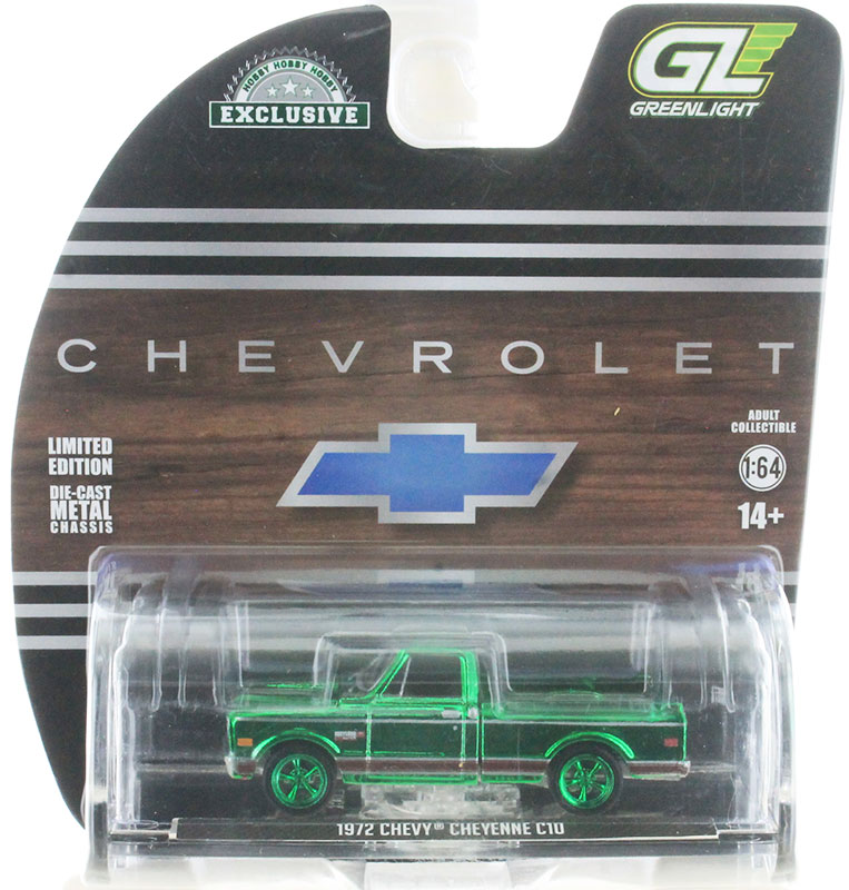 1972 Chevrolet Cheyenne C10 Short Bed Pickup Truck in Chrome Green