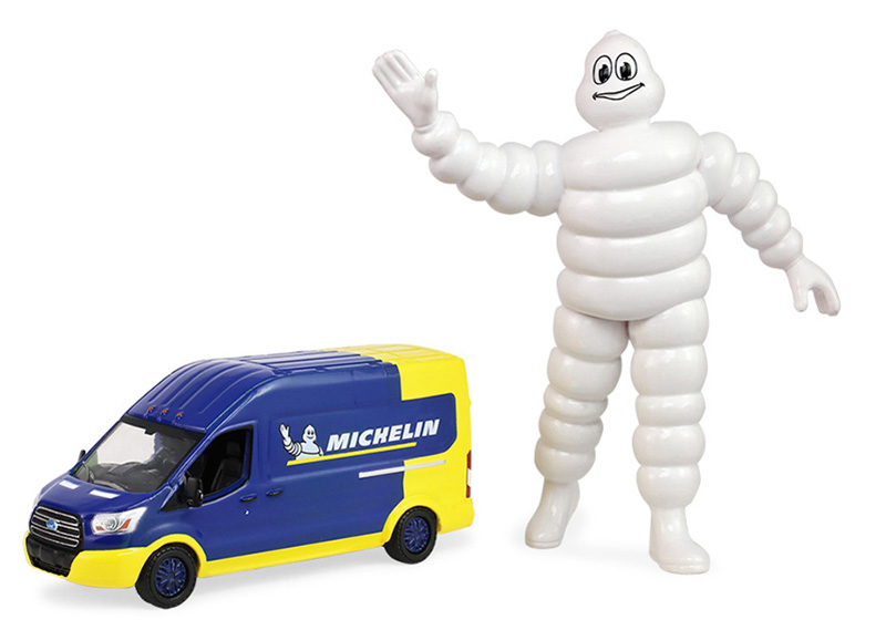 GreenLight 2019 Ford Transit ミシュラン ミニカー 2019 Ford Transit LWB High Roof with Michelin Tires and 1/18 Scale